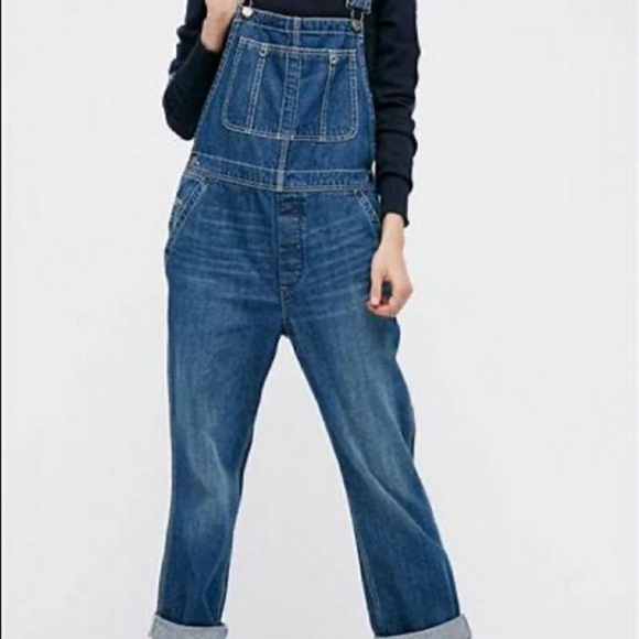Free People Boyfriend Overalls - 25 - Picture 2 of 12